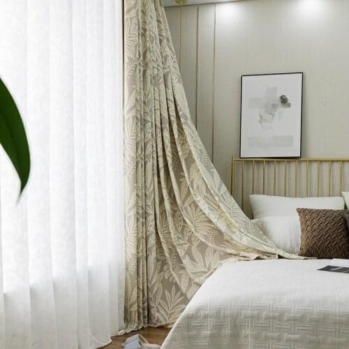 Factory Modern Simple New Polyester Cotton Calico Curtain Fabric Living Room Bedroom Curtains