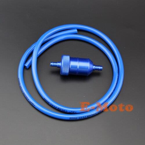 1M Blue Racing Fuel Line Gas Hose 6MM 1/4" Petrol Gas Fuel Filter Cleaner For Motorcycle ATV Mini Bike Go Kart Dune Buggy