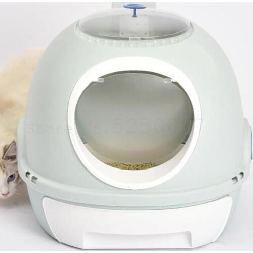 Cat Sand Pot Fully Closed Cat Toilet Deodorization Extra Large Anti-splash Cat Sand Pot Cat Products Drawer Cat Dung Pot