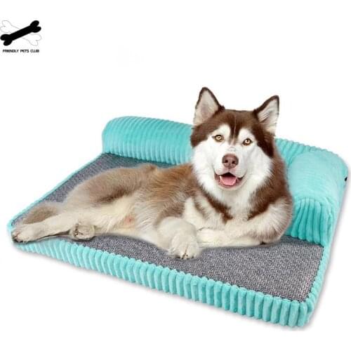 Sponge Pet Bed Waterproof Pet Products Detachable Lounger Sofa Washable Puppy Bed Soft Pillow Cama House For Cat Plus Size