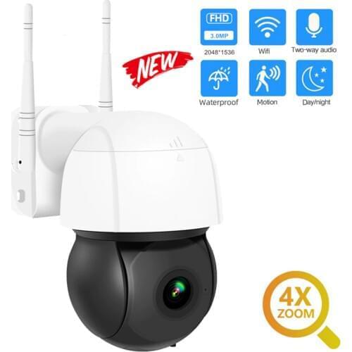 DIDSeth 3MP Wifi IP Camera PTZ 4X Digital Zoom Auto Tracking ONVIF Security CCTV Camera Audio AI Human Detection Outdoor Cam