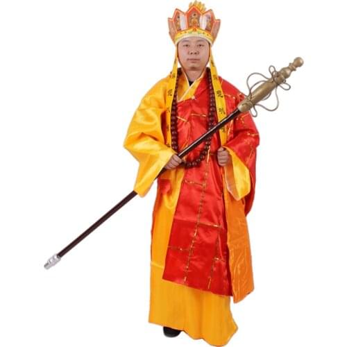 Chinese ancient classic story stage costumes XI YOUJI west jorney ancient chinese costume TANG MONK role play