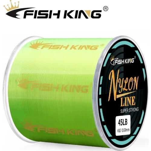 FISH KING 300m 500m Nylon Line Super Strong Fishing Line 4.13-34.32LB Monofilament Line Japan Material Fishline for Carp fishing
