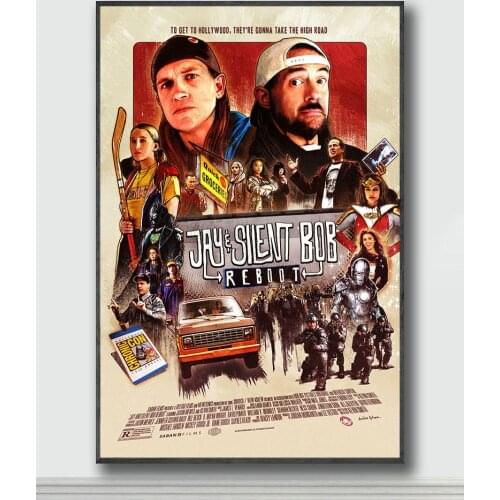 NJ153 Jay and Silent Bob Reboot Movie 4 Silk Posters and Prints wall art Art Poster Home Decor