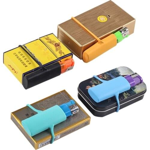 Pinkycolor Silicone Lighter Case Protector Safe Storage Surround Sleeve Cigarette Accessories Lighter Protection Sleeve
