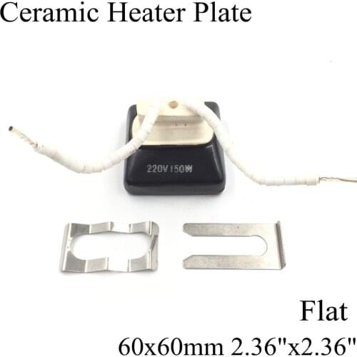 60*60mm Flat Vacuum Injection Molding Machine Repair Far-infrared IR Ceramic Heating Plate Air Ceramic Heater Board Pad For BGA
