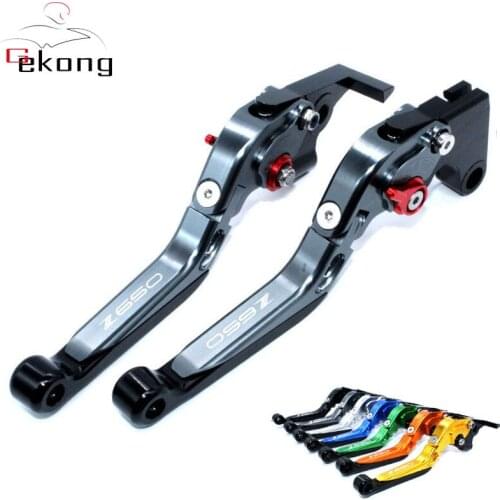 For KAWASAKI Z650 Z 650 2017 2018 Motorcycle Accessories CNC Adjustable Folding Extendable Brake Clutch Levers