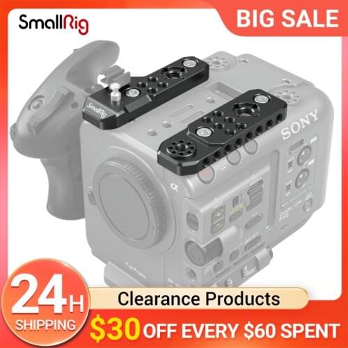 SmallRig Top Plate For Sony FX6 Multiple 1/4”-20 threaded holes and two ARRI 3/8" -16 locating holes accessories 3186