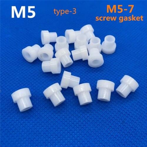 Screw gasket M5 plastic nylon washer the step T-type gasket washer insulating particle seal ring transistor washers step sheet