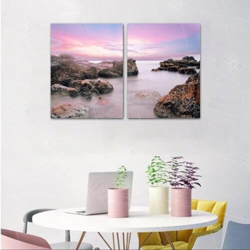 Sunset Sea Nordic Landscape Modern Wall Art Posters and Prints Kids Bedroom Decoration Picture Hd Print Canvas Painting No Frame