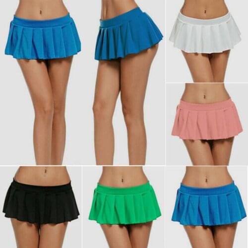 Women Sexy Short Skirts Micro Mini Dress Bodycon Dance Club Skirt Metallic Dance Clubwear Metallic Pleated Skirt 5 Colors