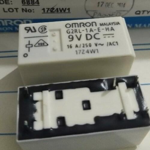 10pcs G2RL-1A-E-HA 9VDC Genuine Brand New Relay, 6-Pin, 16A