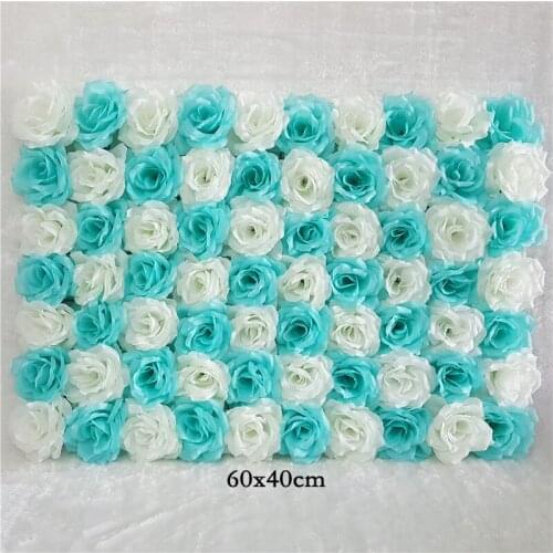 60x40cm Artificial Flower wall decoration Road Lead Hydrangea Peony Rose Flower Mat Wedding Arch Pavilion Corners decor floral