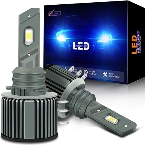 AILEO Car headlight bulb High beam H15 LED Canbus Mini 12V Conversion Driving Light 6000K White For VW Audi BMW Benz