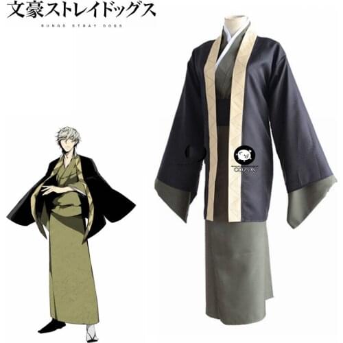 Anime Bungo Stray Dogs Yukichi Fukuzawa Uniform Halloween Carnival Party Cosplay Costume