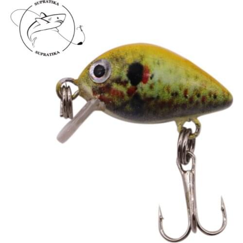 Anti-Corrosion Bionic 3D Eyes High Quality Plastic Fishing Lure 26mm/1.2g Artificial Topwater Crank Fishing Lure Hard Bait