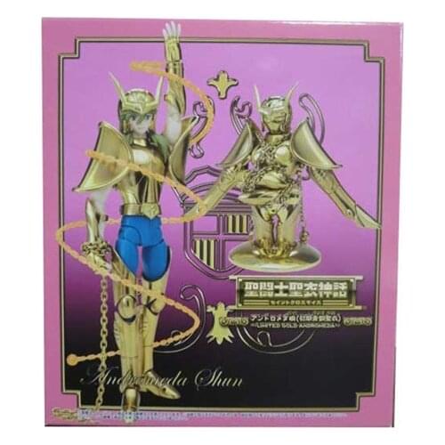 Bandai S.I.C Limeted Andromeda shun Safty Cap Cloth OCE gold bronze Saint Seiya action figure toy metal armor