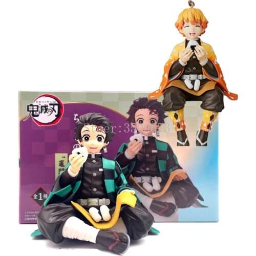 Kimetsu no Yaiba Anime Figure Kamado Tanjirou Agatsuma Zenitsu Premium Chokonose PVC Action Figure Toy Demon Slayer Doll Gift