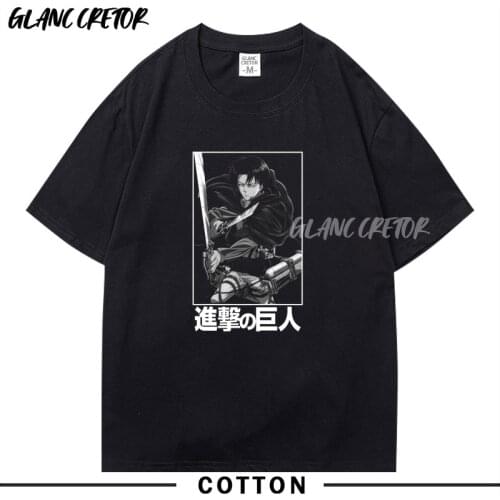 Men Japanese Attack on Titan Anime T-Shirt Summer Casual Hip Hop Short Sleeve Tshirt Cartoon Streetwear Vintage Harajuku T Shirt