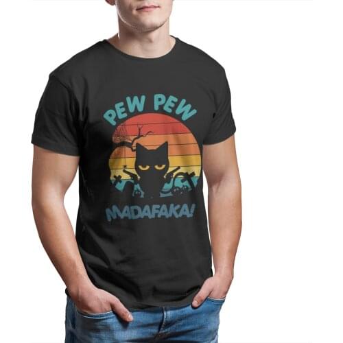 Spiders and trees Pew Pew madafakas T-shirt Fashion Couples Matching Kawaii Cosplay 4XL 5XL 6XL Tshirts 11336