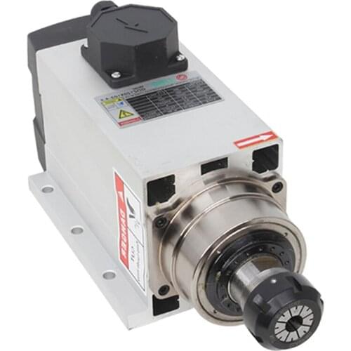 Engraving machine square air-cooled spindle 4.5KW 220/380V 9.5A 300Hz speed 18000rpm chuck ER32 specification: 120*103mm