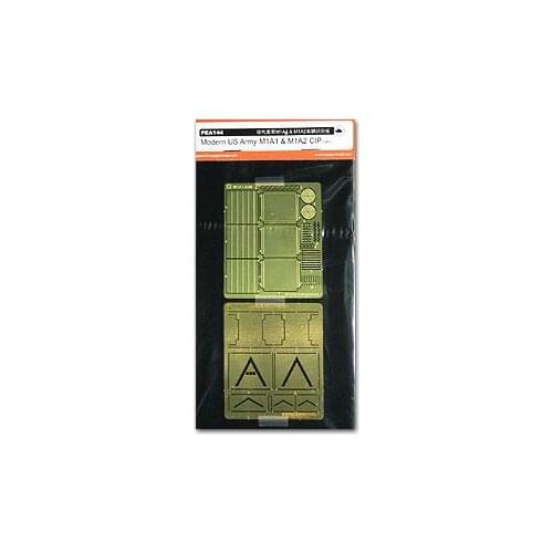 KNL HOBBY Voyager Model PEA144 M1A1 / 2 Abrams main battle tank with the enemy identification plate metal etching pieces