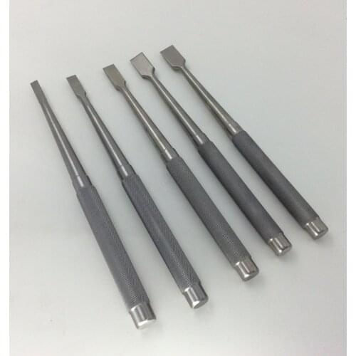 5 pcs stainless steel Osseous knife Veterinary Orthopedics Bone Osteotomes 6mm 8mm 10mm 12mm 15mm