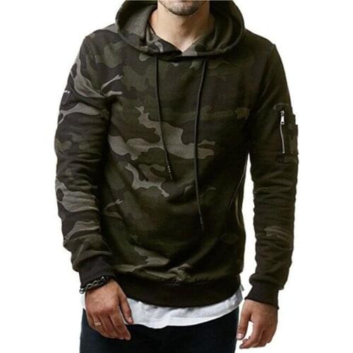 Camouflage Jackets Jacket Men Hoodie Sweatshirt Army Green Outerwear Workout Tracksuits Long Sleeve Man Hoody Streetwear