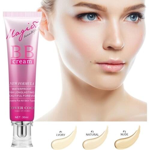 LAIKOU Concealering BB Cream Facial Brightening Foundation Concealer Waterproof Contour Makeup Base Primer BB Cream Skin Care