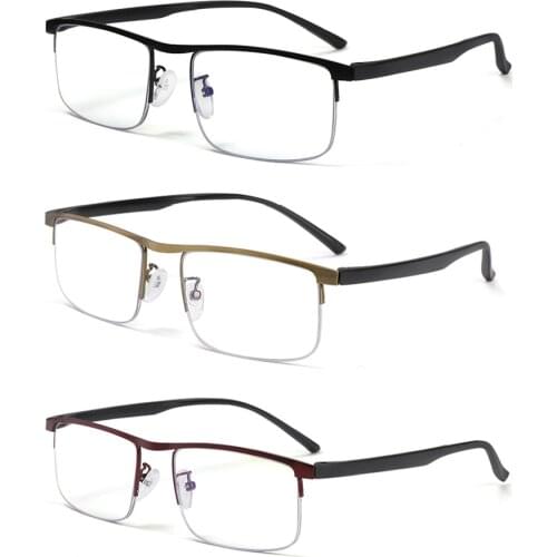 Fashion Unisex Progressive Reading Glasses Anti Blue Light Multifocal Bifocal High-definition Presbyopic Eyeglasses +1.00~+4.00