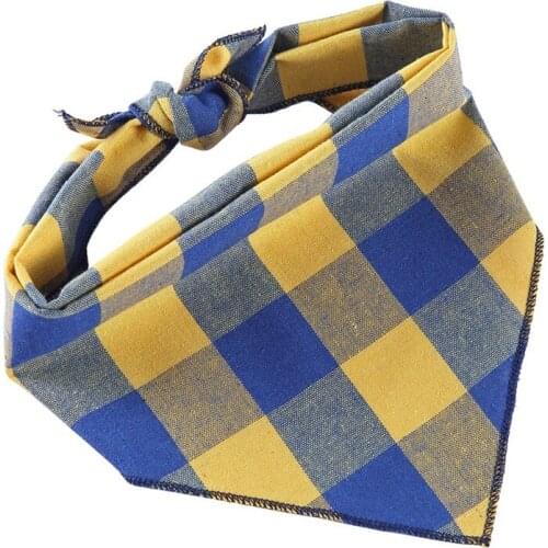 New Triangular Bibs Scarfs Cute Printing Small Dog Saliva Towel Comfort Double-Cotton Puppy Scarf Home Pets Supplies