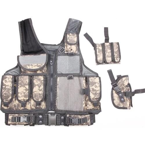 800D Hunting Tactical Vest Airsoft Paintball CS Outdoor Protective Lightweight Vest Military Molle Plate Carrier Magazine