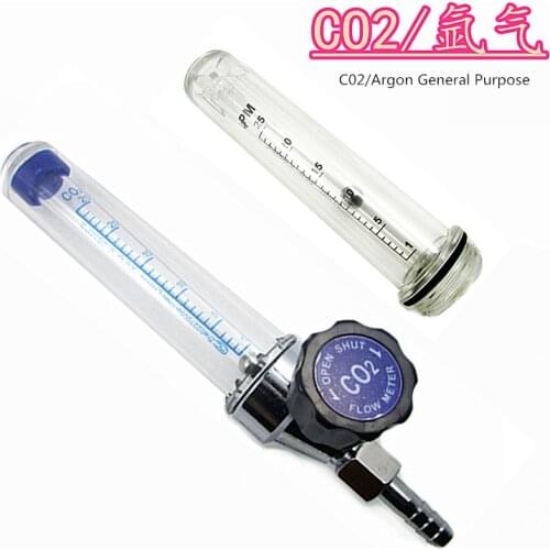Carbon dioxide flowmeter argon gas meter dual-purpose barrel argon gas flowmeter carbon dioxide gas welding accessories