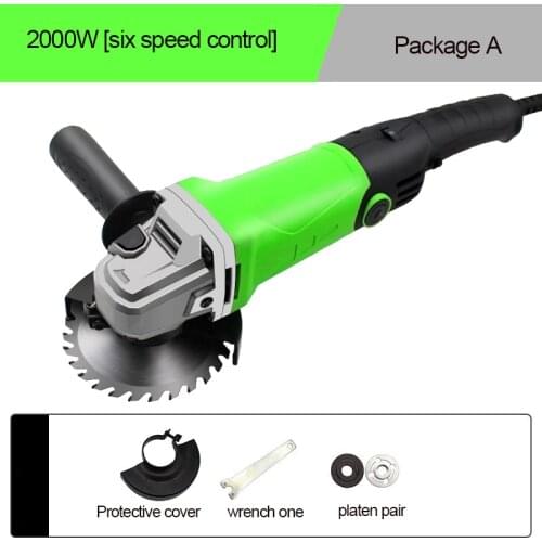 Speed regulation/Constant Speed Angle Grinder for Grinding Cutting Metal Electric 11000RPM For High Speed Material Removal 2000W