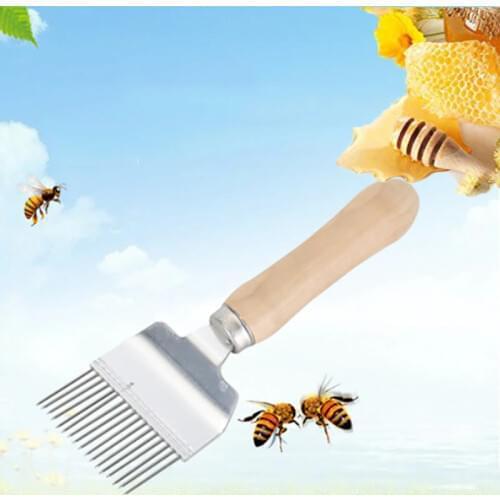 1PCS Beekeeping cutter scrapers knife fork cut honey uncapping scraper shovel beekeeper bee supplies farm tools for comb bees