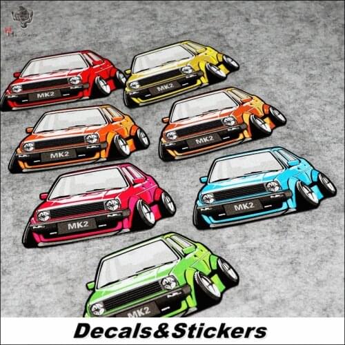 NO.L175 Golf MK2 3M Reflective Modified Stickers Car Glass Waterproof MOTO GP Decals Racing Motorcycle