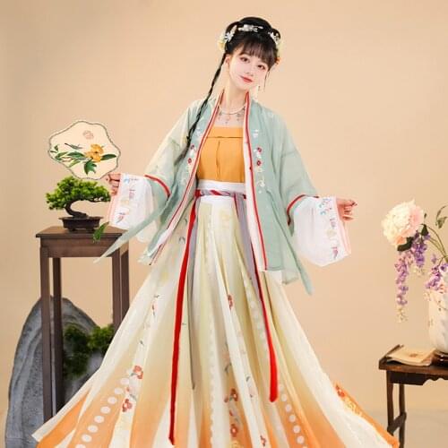 Women Traditional Clothing Hanfu Chinese Tang Dynasty Princess Costume Girl Cosplay Dress Oriental Fairy Dancewear