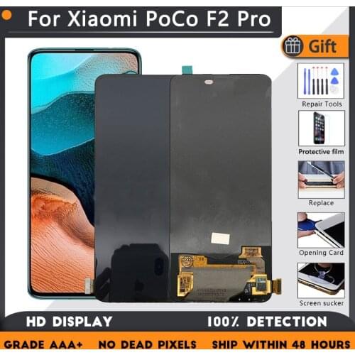 6.67'' Super AMOLED For Xiaomi Poco F2 Pro LCD Display Touch Screen Digitizer Replacements For redmi k30 pro