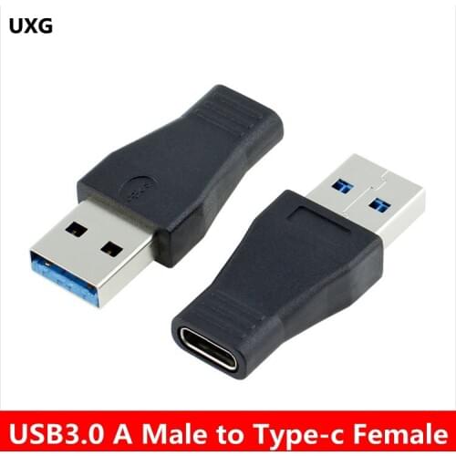 1pcs USB 3.0 Male to USB-C USB 3.1 Type C Type-C Female Adapter Connector Adaptor USB 3.0 SuperSpeed Black&White