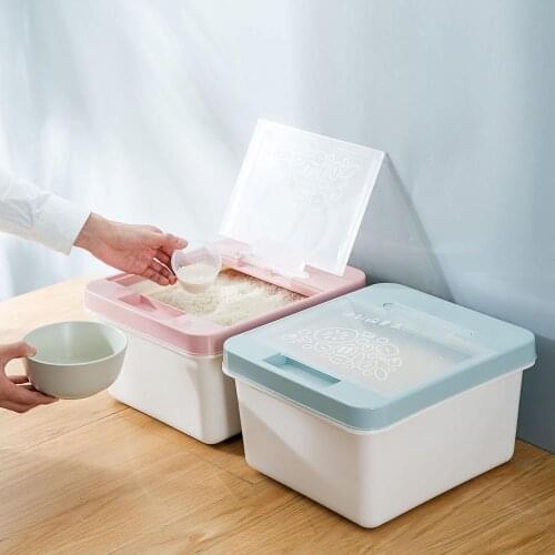 10KG Kitchen Rice Container Box Waterproof Rice Food Storage Container Case Dust-Proof Grain Cereal Container Kitchen Organizer