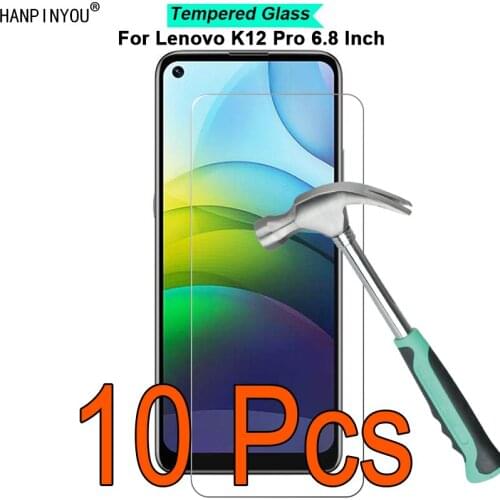 10 Pcs/Lot For Lenovo / Music Lemon K12 Pro 6.8" 9H Hardness 2.5D Toughened Tempered Glass Film Screen Protector Protect Guard
