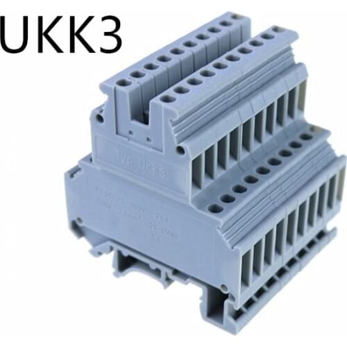 10PCS UKK3 double terminal double lugs of flame retardant materials Connector