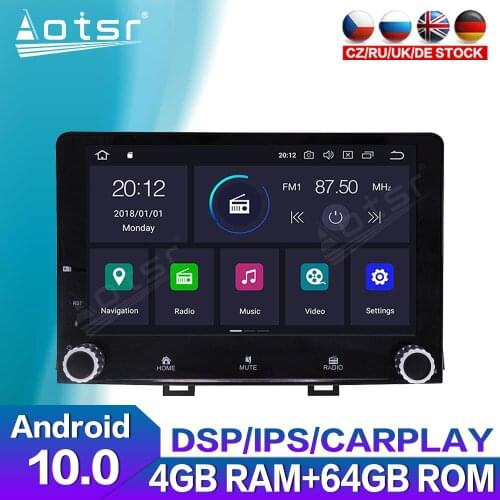 Android 10.0 For Kia Rio 2017 2018 2019 Car Radio Multimedia Video Player Audio GPS Navigation Touch Screen Auto Stereo Carplay