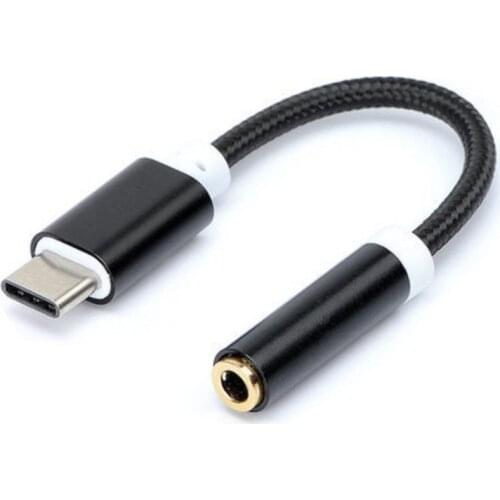 Type C to 3.5mm Jack Earphone Converter USB Type-C To 3.5 AUX Headphone Adapter For Huawei Mate 20 Xiaomi USB C Audio Cable