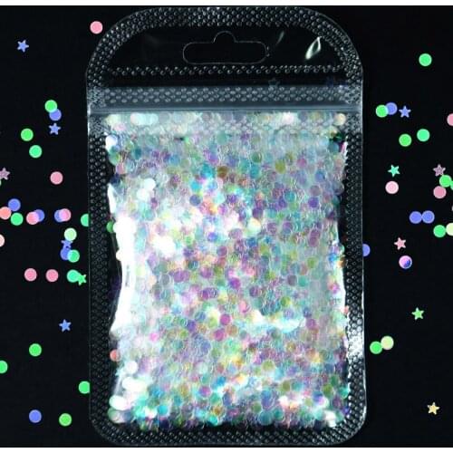 Holographic Nail Glitter Flakes Sequin AB Clear DIY Star/Butterfly/Round Slice Glitter for Acrylic Nails Tools CPD1102345