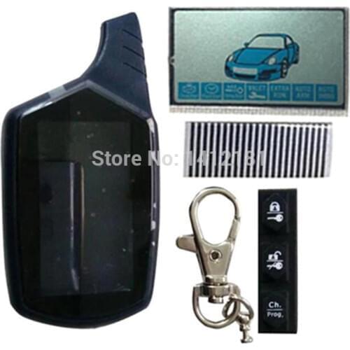 B9 Case Keychain Cover +B9 LCD Display flexible Zebra Paper For 2 way Car Alarm LCD Remote Control Starline B9 KGB FX-7 FX7 FX 7