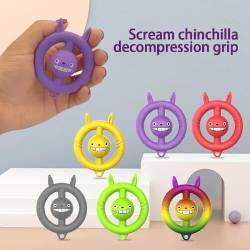 Kids Decompression Toys Food Grade Silicone Grip Device Adults Exercise Training Five-finger Strength Grip Child Relaxation Toy