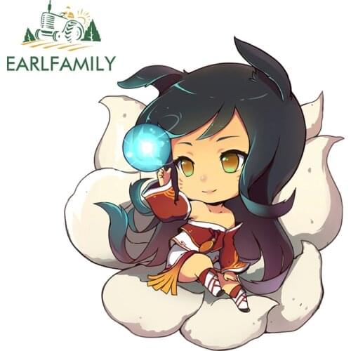 EARLFAMILY 13cm x 11.6cm for League of Legends Anime Car Sticker Air Conditioner Surfboard Decal Waterproof JDM Vinyl Car Wrap