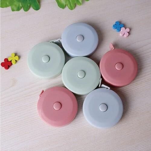 Sewing Measuring Tools Roll Tape ABS Portable 150CM/60" 3Colors Nordic Style Multi Purpose Retractable Ruler