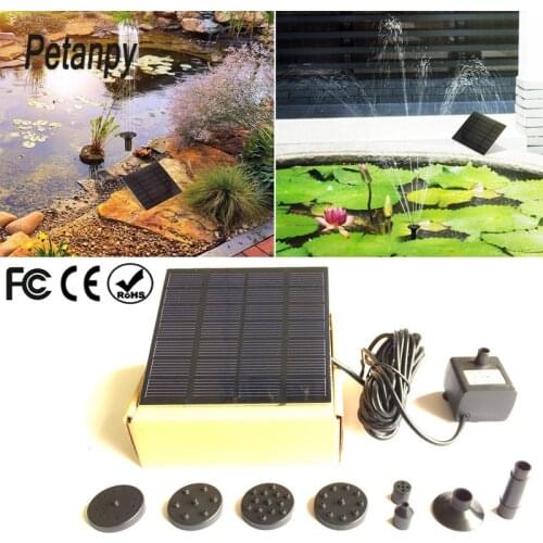 Monocrystalline Silicon mini solar Water Pump Power Panel Kit Fountain Pool Garden Pond Submersible Watering